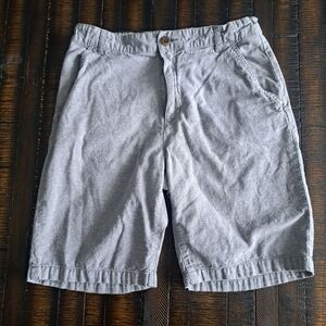 Old Navy Light Gray Men's Flat Front Shorts